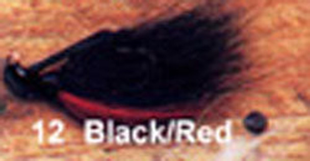 Arkie 1/8 Bucktail 6/cd Black/Red