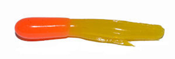 Big Bite Crappie Tubes 1.5" 10ct Orange/Yellow