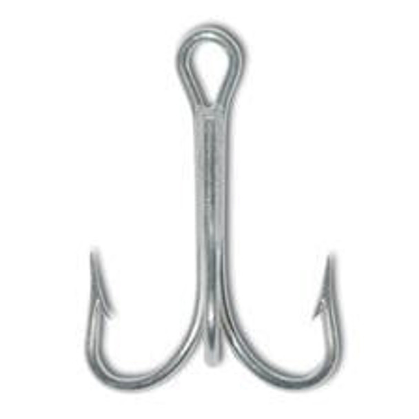 Mustad Treble Hook Nickle 25ct Size 8