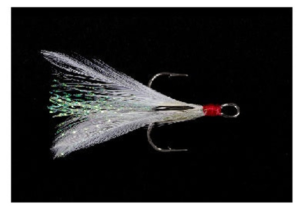 Owner Tournament Treble White/Red Flash 2ct Size 2