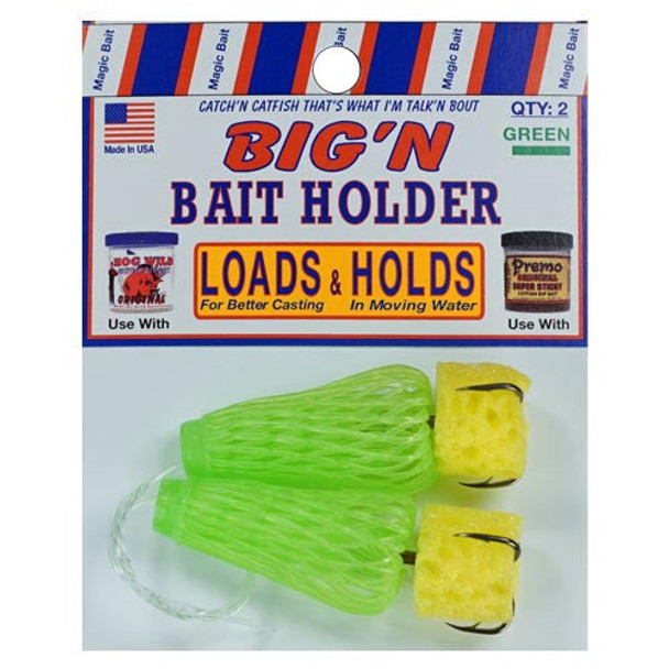 Magic Bait BigN Bait Holder Green 2ct Size 2