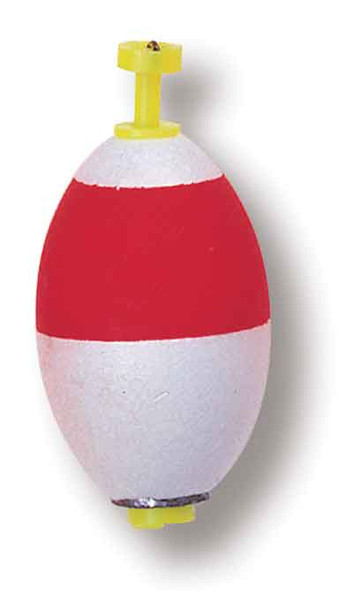 Betts Peg Foam Float Oval 1.50" 100ct Red/White