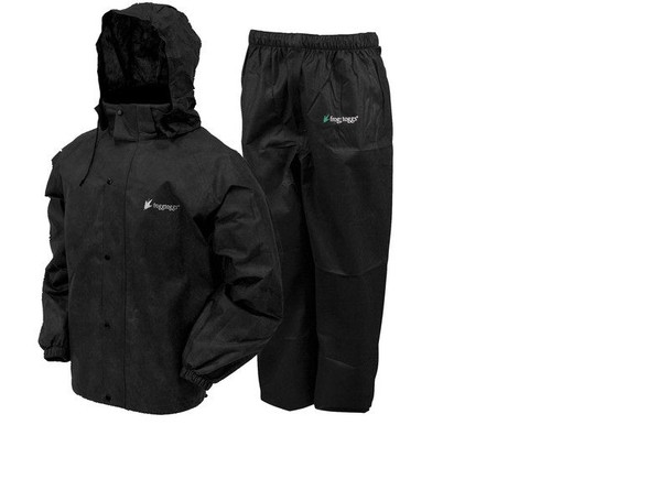 Frogg Toggs All Sport Rain Suit Black Size Large - BT-151-AS1310-01XL