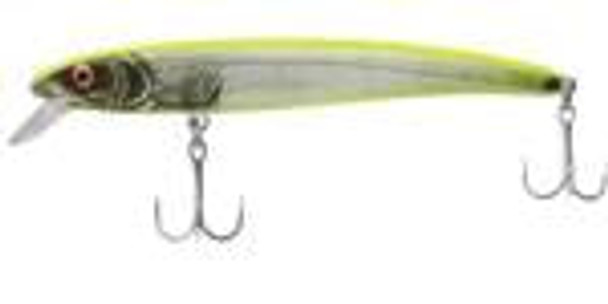 Bomber Long A 1.25oz Silver Flash Chartreuse Back