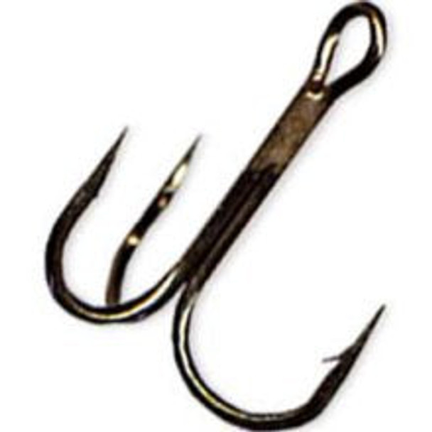 Gamakatsu Treble Hook Round Bend Black Nickle Size 2 8ct