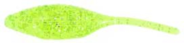 Bass A Tiny Shad 1.5" 15ct Chartreuse Glitter
