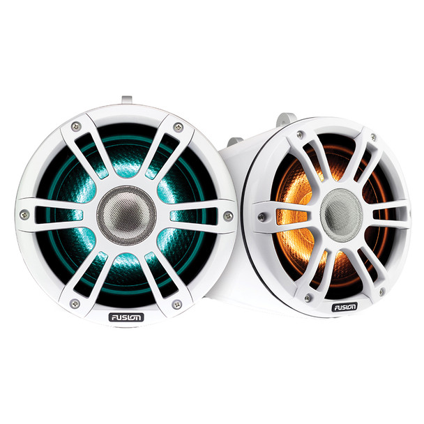 Fusion SG-FLT652SPW 6.5" Wake Tower Speakers w/CRGBW LED Lighting - White