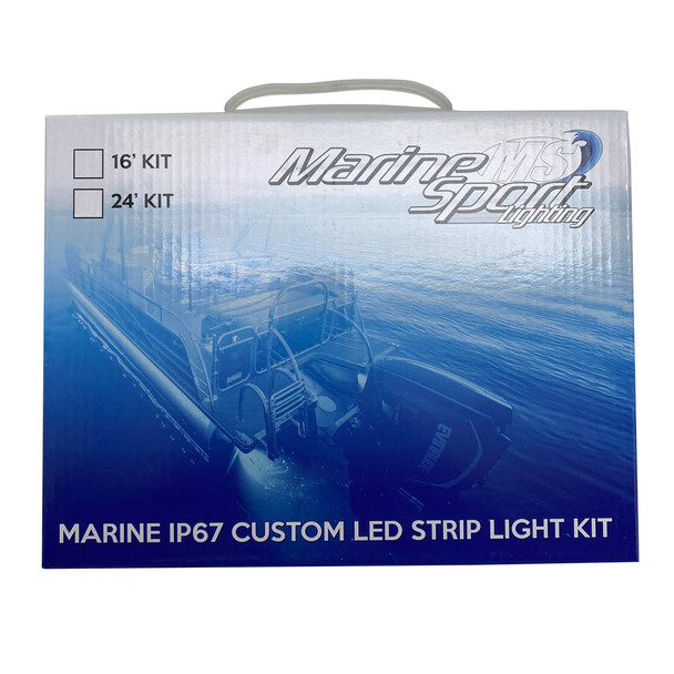 Purple 16 Foot Flexible Strip Light w/ Clear Waterproof Sleeve IP67 Marine Sport Lighting