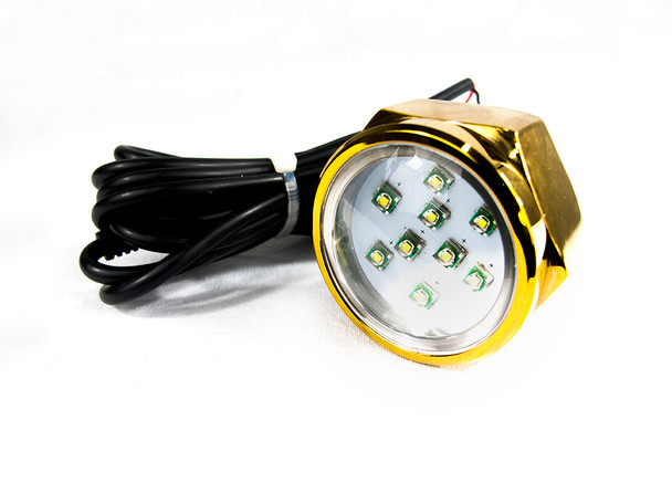 27W CREE LED Underwater Drain Plug Light RGB Multi-Color 316 Marine Grade Stainless Steel Marine Sport Lighting