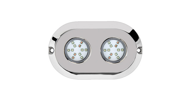 2-POD Underwater 120 Watt LED Lighting System Marine 316 Stainless Steel White HydroBLAST Marine Sport Lighting