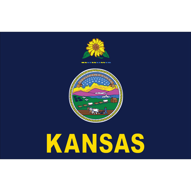 Kansas State Nylon Flag