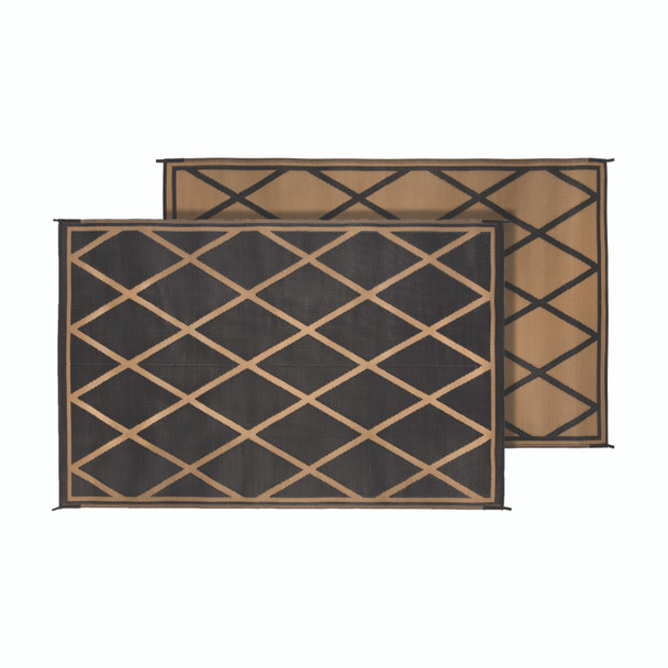 Mat Diamond 8X20 Black/Beige