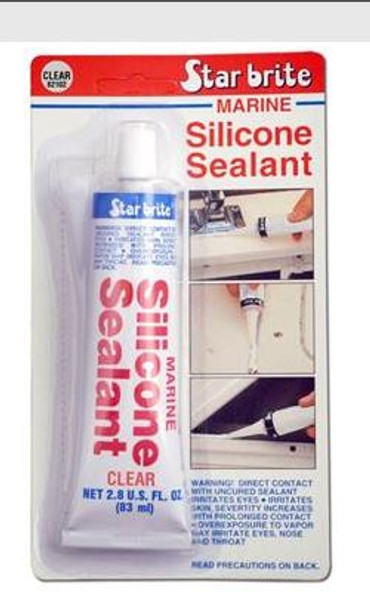 Silicone Sealant Clear 2.8 Oz.