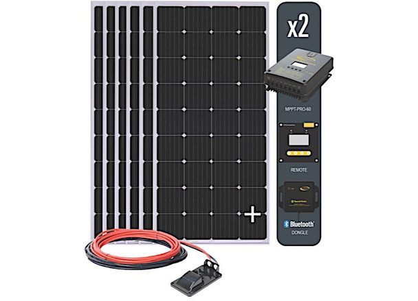 Solar-AE-6: 1140 Watt Solar Kit W/60A MPPT Controller