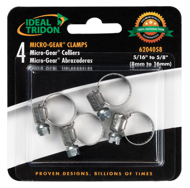 4Pk Hose Clamps Carded