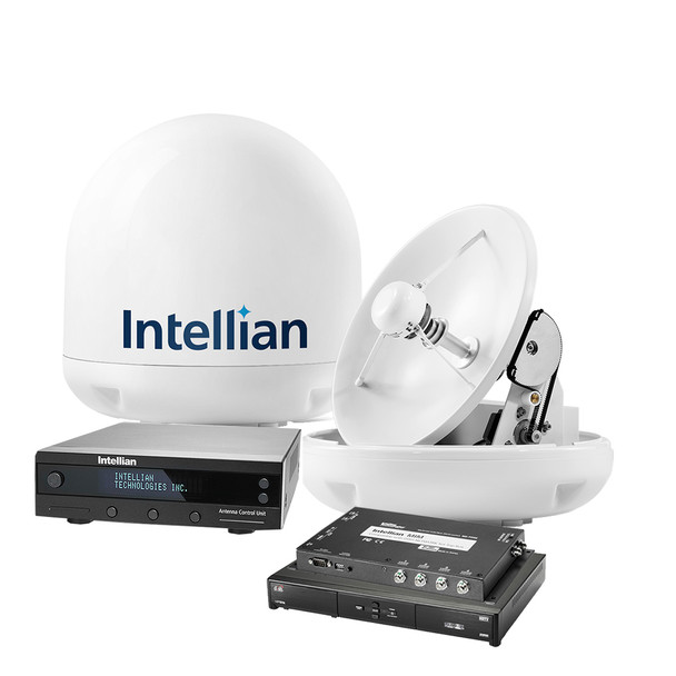 Intellian i3 "Dish In a Box" System with 15" Antenna, DISH/Bell MIM Switch, 15M RG6 Cable, & VIP211z DISH HD Receiver*