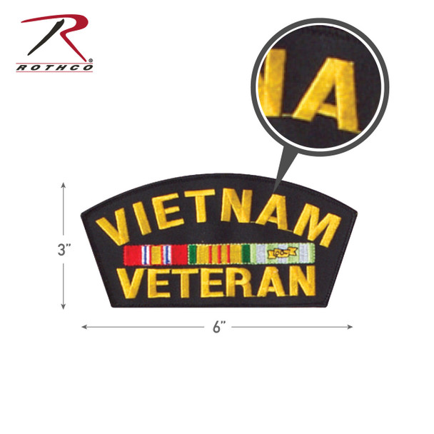 Rothco Vietnam Veteran Patch 6''