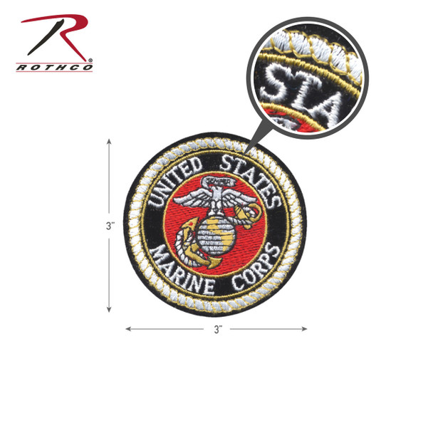 Rothco Deluxe USMC Round Patch