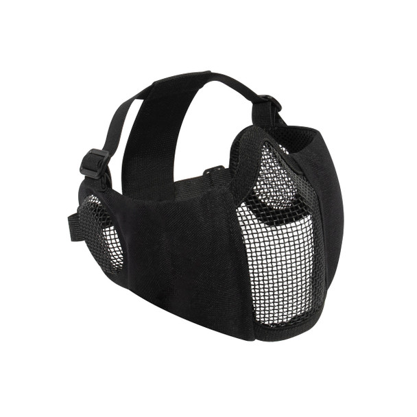 Rothco Steel Half Face Mask With Ear Guard - Black