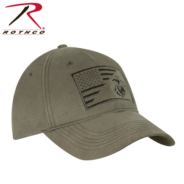 Rothco USMC Eagle, Globe and Anchor / US Flag Low Pro Cap