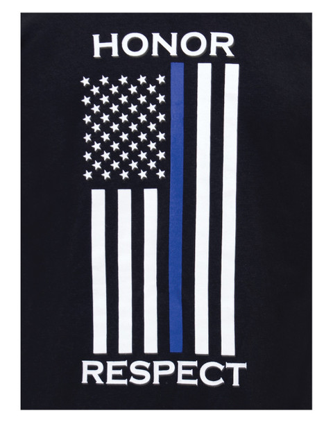 Rothco Thin Blue Line Honor and Respect Long Sleeve T-Shirt