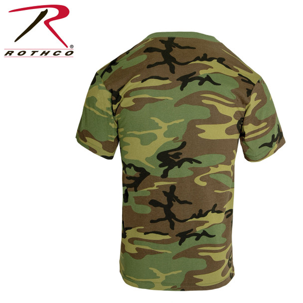Rothco Woodland Camo T-Shirt With Pocket