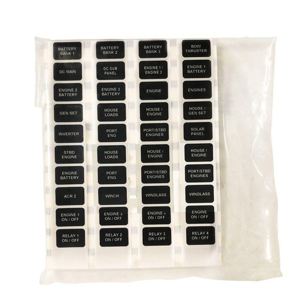 Egis Label Set, Marine, 40 Labels, For Rt/st Fuse Blocks | 8021b