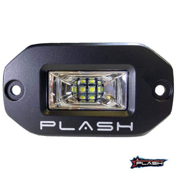 Plashlight 20w Flush Mounted Low Profile Led Light - 120â° Scene Flood - Black | 20-lp-fm-sc