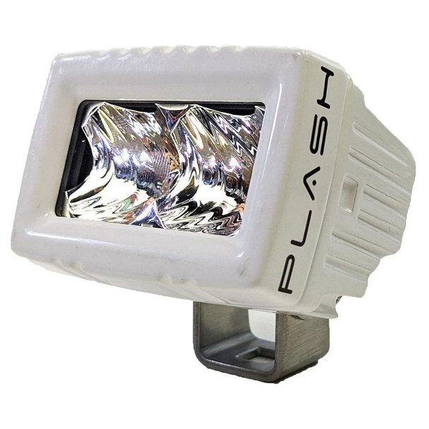 20w Marine White Low Profile Led Spreader Light - 35â° Linear Flood White Housing | 20-lp-fl-wht