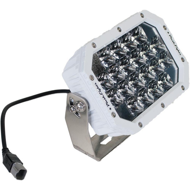 Plashlight  Quad Led Search Light - White Marine Housing |quad-cb-wht