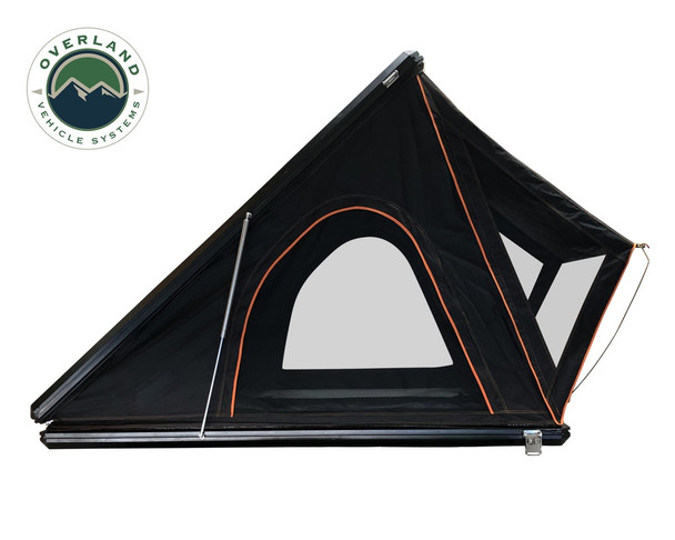 Roof Top Tent Mamba 2 Side Load Aluminum Black Shell Grey Body Overland Vehicle Systems