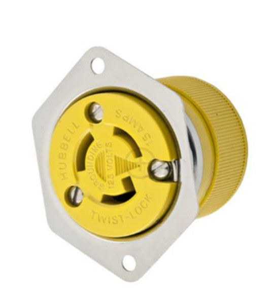 Hubbell Hbl47cm15 15a 125v Locking Flanged Outlet