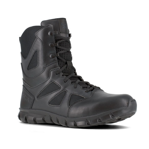 Sublite Cushion Tactical 8'' Boot W/ Soft Toe - Black