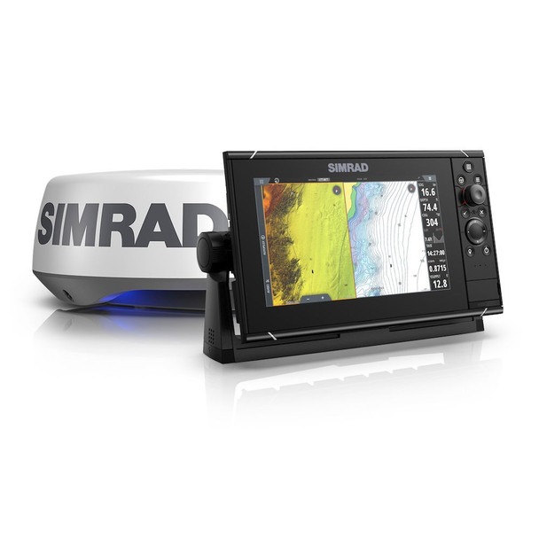 Simrad Nss9 Evo3s Radar Bundle C-map Enhanced And Halo20+