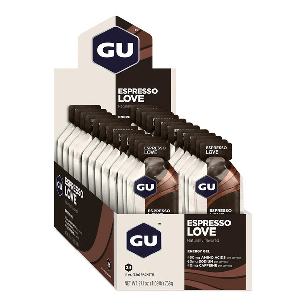 GU Energy Gels 24ct Box Espresso Love