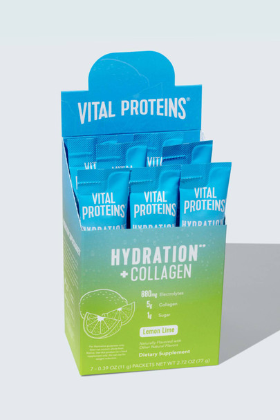 Vital Proteins Hydration + Collagen Lemon Lime Stick Pack Box 7ct