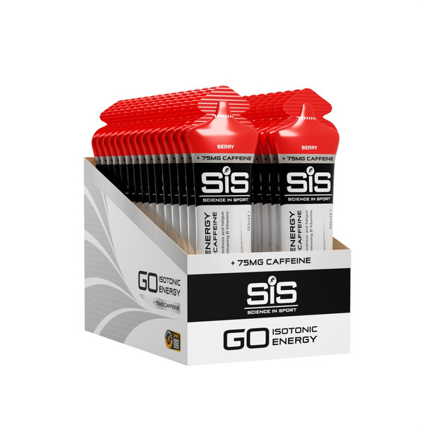 SIS Go Energy + 75mg Caffeine Gel 60ml 30 Pack Berry