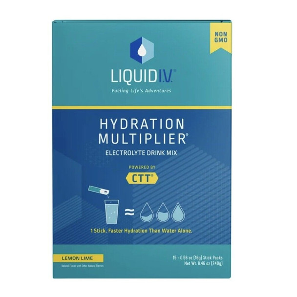 Liquid I.V. Hydration Multiplier 15ct Box Lemon Lime