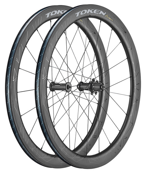 Token Konax Pro Rim 52mm Carbon Tubeless Road Racing Wheelset Shimano/SRAM