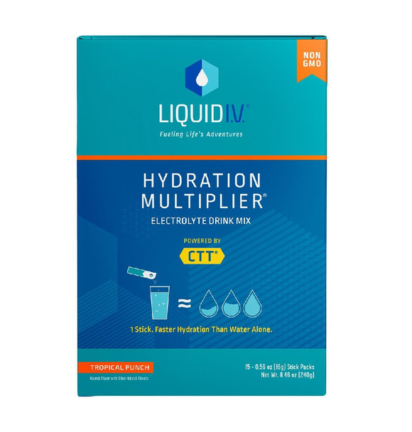 Liquid I.V. Hydration Multiplier 15ct Box Tropical Punch
