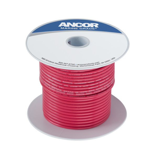 Ancor Tinned Copper Wire, 8 Awg (8mm2), Red - 1000ft | 111599ancor Tinned Copper Wire, 8 Awg (8mm2), Red - 1000ft | 111599