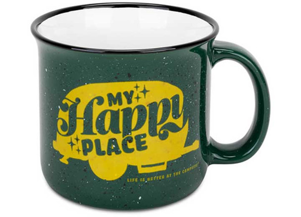 Libatc Mug Green My Happy Place 14oz