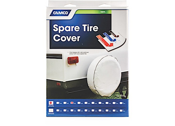 Coversparetire C / 311/4in Dia Vinyl Arctic White