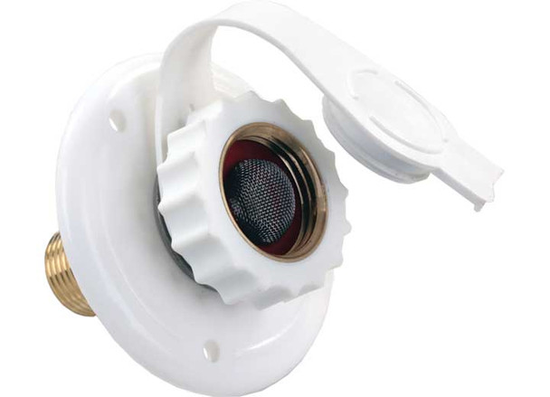 City Water Flange Plastic White Mpt