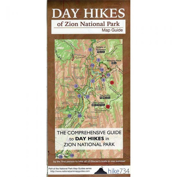 Day Hikes Zion Np Map Guide