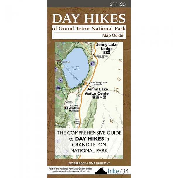 Day Hikes Teton Np Map Guide