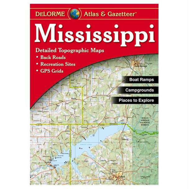 Mississippi Atlas, made by Delorme -