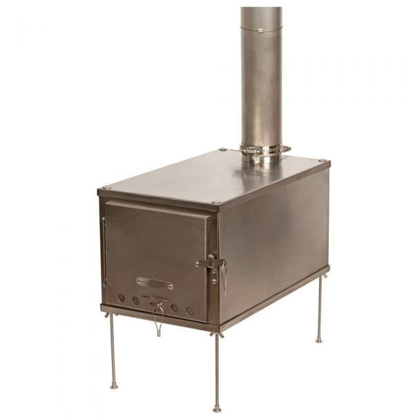 Titanium Wood Stove With 10'