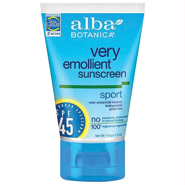 Alba Sport Sunscreen Spf45 4Oz