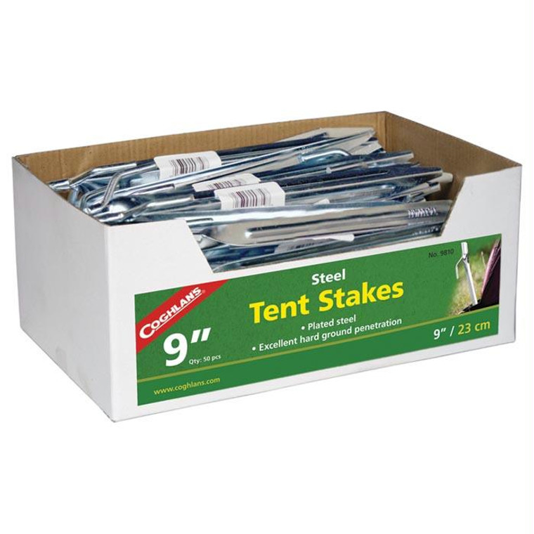 Steel Tent Stake 9" Bulk, made by Coghlans - 9810